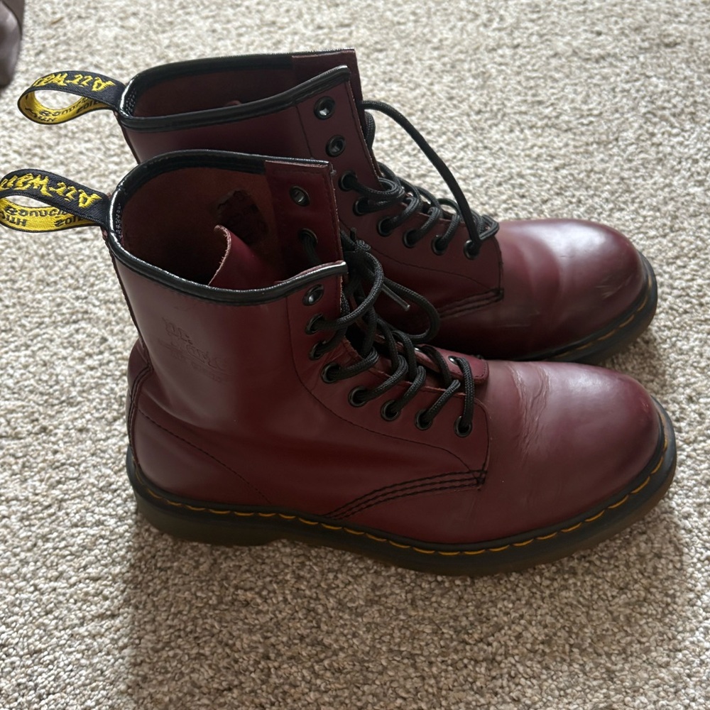 Dr. Martens Burgundy Boots
